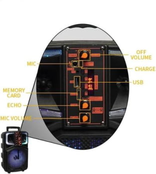 Caixa de Som Bluetooth Seisa Yh-H831 