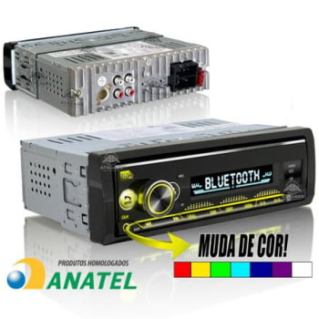 Som Automotivo Bluetooth Lehmox Ley-1852B