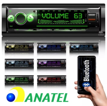 Som Automotivo Bluetooth Lehmox Ley-1852B