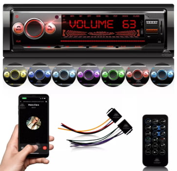 Som Automotivo Bluetooth Lehmox Ley-1852B