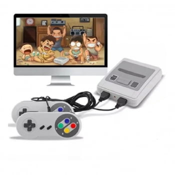 Vídeo Game Retrô 620 Jogos Mini Nintendo Sfc